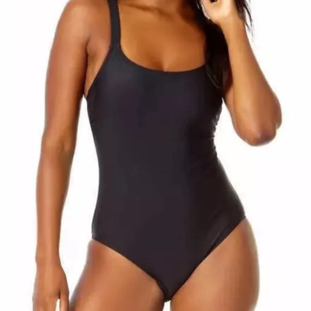 Hurley Classic Black Women's Swimsuit UPF 50+ Sz XXL